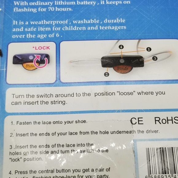 NOS Platube Shoe Laces Light Up Flashing - Picture 8 of 9